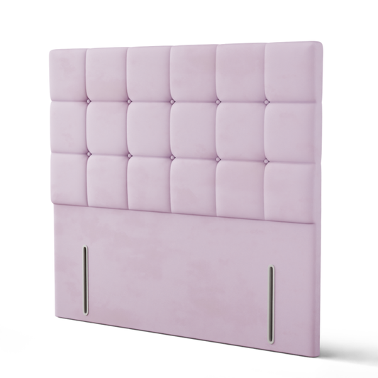 Ayra Cube Headboard - Pink Plush