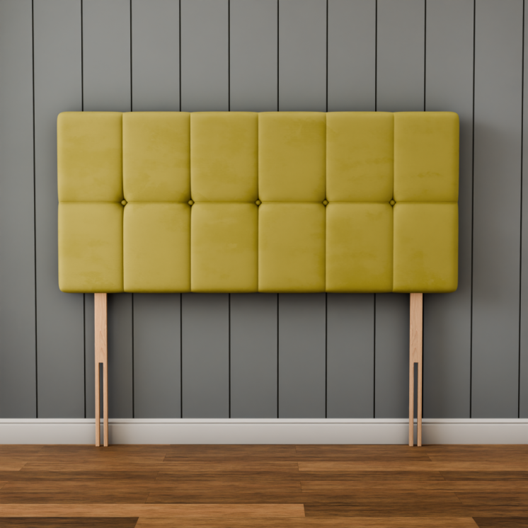 Ayra Cube Headboard - Turmeric Plush
