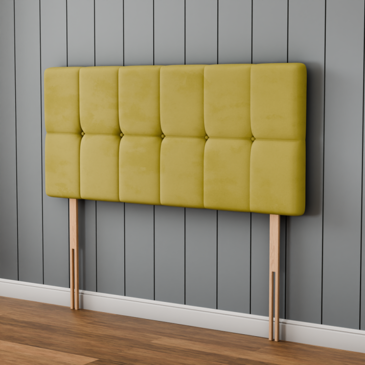 Ayra Cube Headboard - Turmeric Plush
