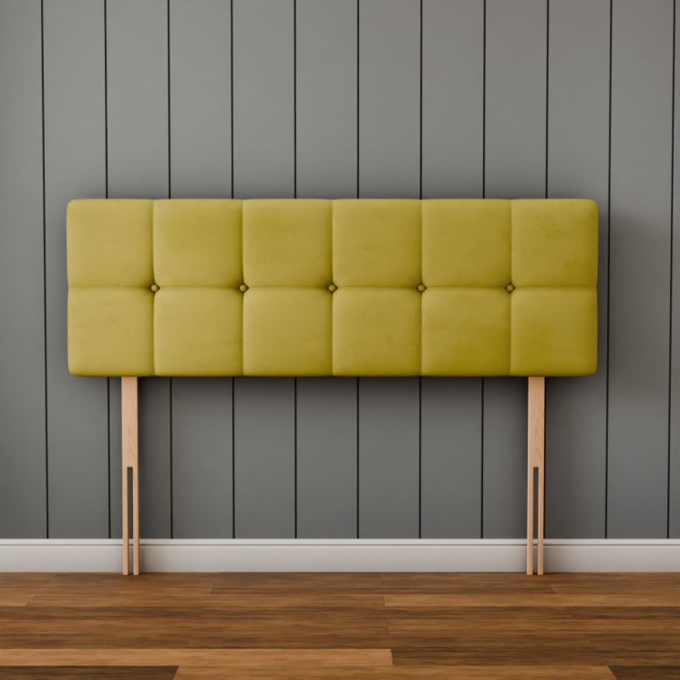 Ayra Cube Headboard - Turmeric Plush