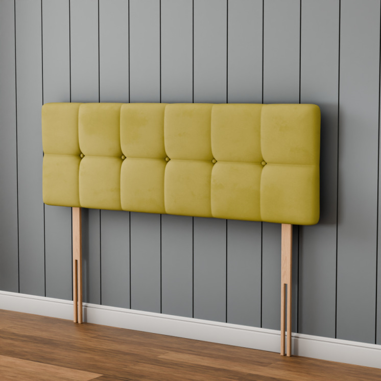 Ayra Cube Headboard - Turmeric Plush