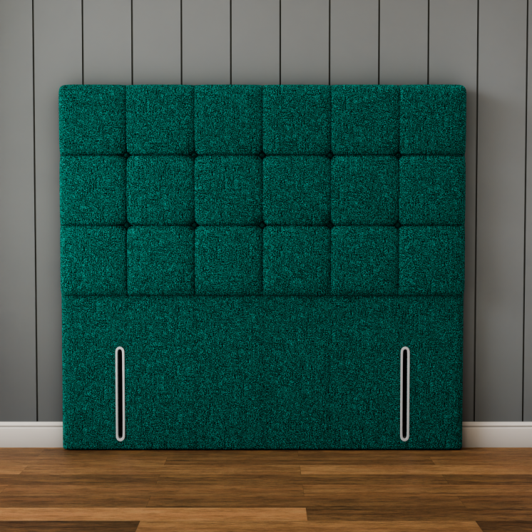 Ayra Cube Headboard - Green Teddy