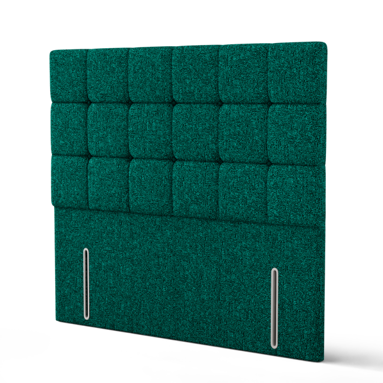 Ayra Cube Headboard - Green Teddy