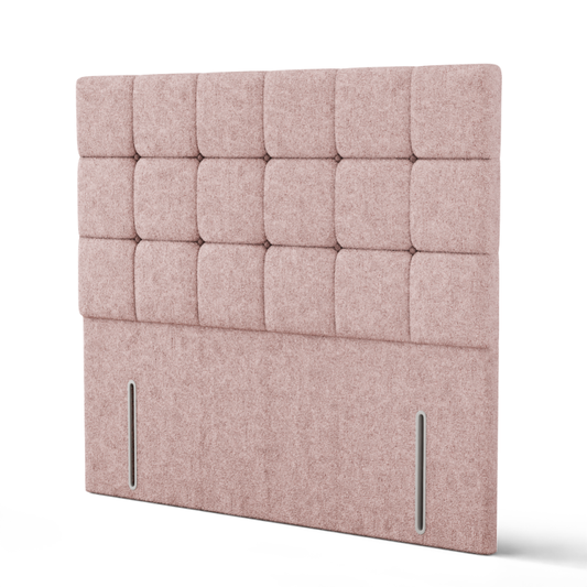 Ayra Cube Headboard - Pink Teddy