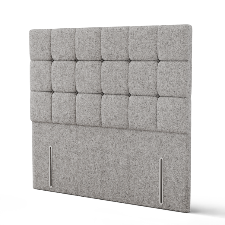 Ayra Cube Headboard - Silver Teddy
