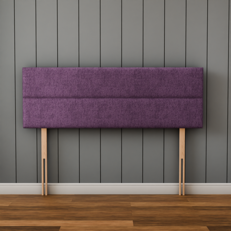 Kenza 3 Pan Horizontal Headboard - Lilac Naples