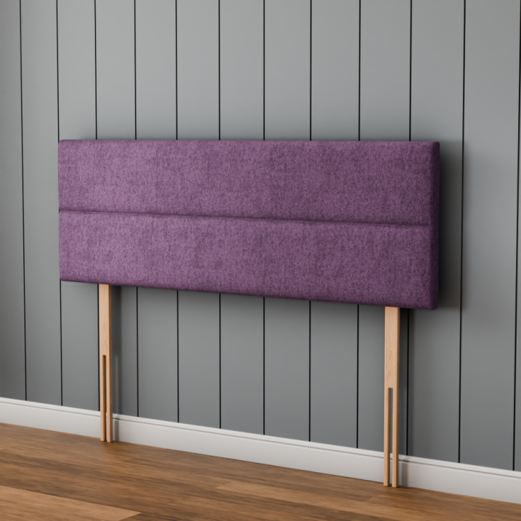 Kenza 3 Pan Horizontal Headboard - Lilac Naples