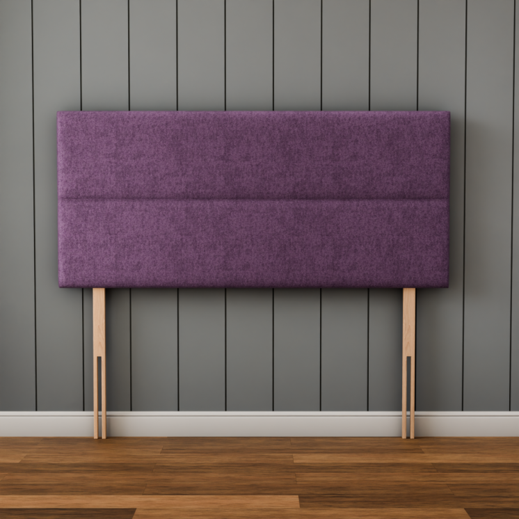 Kenza 3 Pan Horizontal Headboard - Lilac Naples