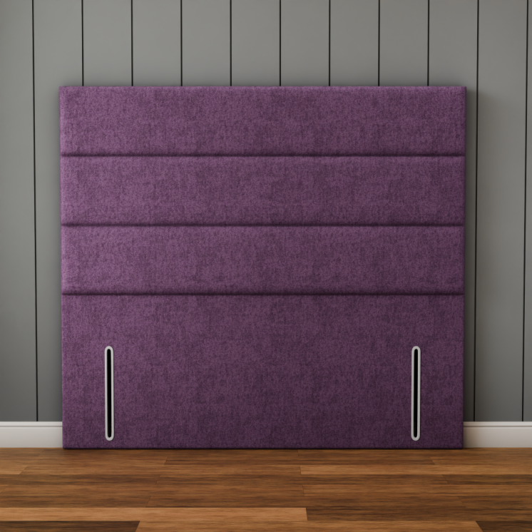 Kenza 3 Pan Horizontal Headboard - Lilac Naples