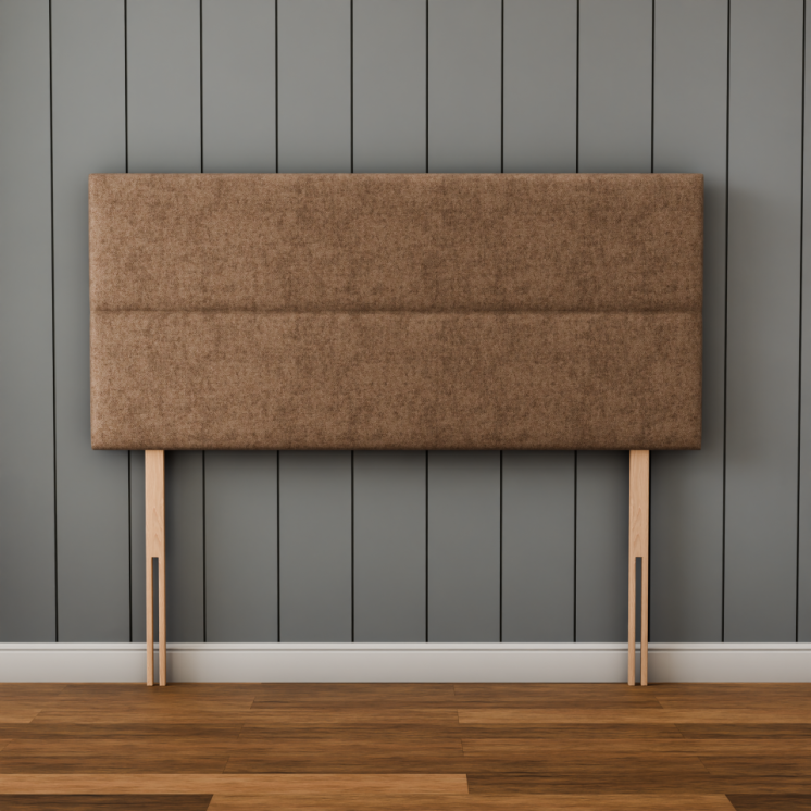 Kenza 3 Pan Horizontal Headboard - Mink Naples