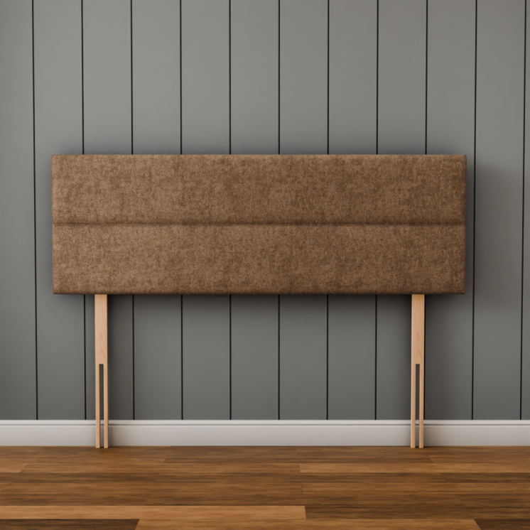 Kenza 3 Pan Horizontal Headboard - Mink Naples