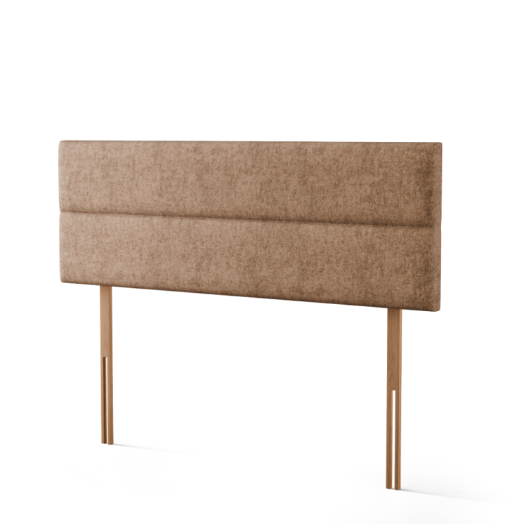 Kenza 3 Pan Horizontal Headboard - Mink Naples