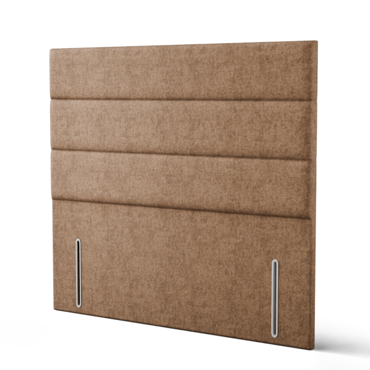 Kenza 3 Pan Horizontal Headboard - Mink Naples