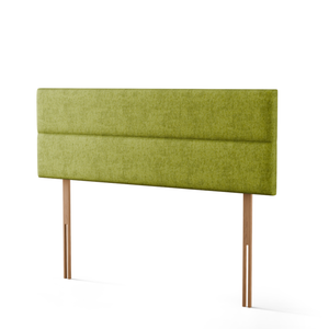 Kenza 3 Pan Horizontal Headboard - Olive Green Naples