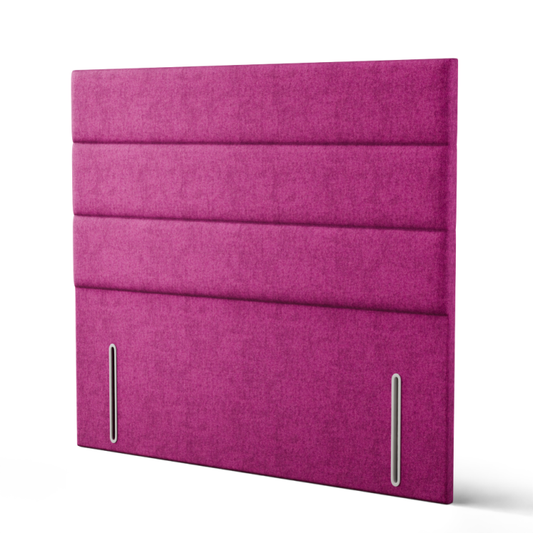 Kenza 3 Pan Horizontal Headboard - Pink Naples