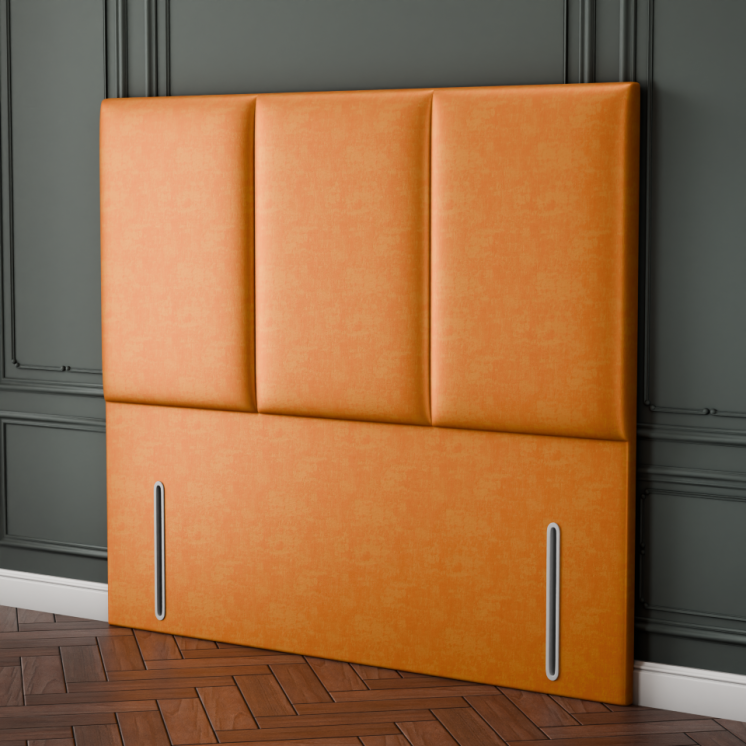 Mia 3 Pan Vertical Headboard - Turmeric Coniston