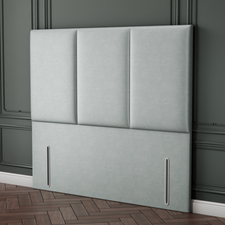 Mia 3 Pan Vertical Headboard - Silver Coniston