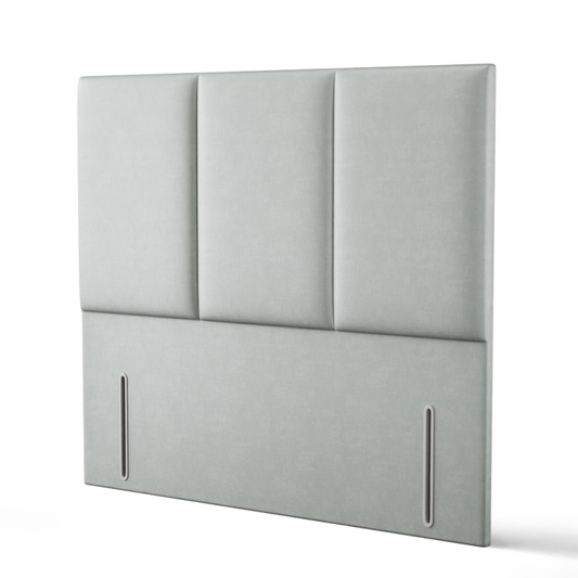 Mia 3 Pan Vertical Headboard - Silver Coniston