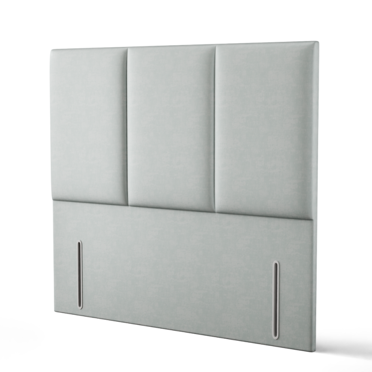 Mia 3 Pan Vertical Headboard - Silver Coniston