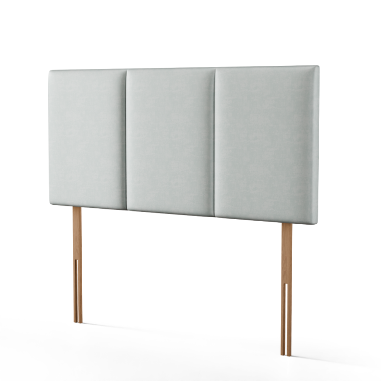 Mia 3 Pan Vertical Headboard - Silver Coniston