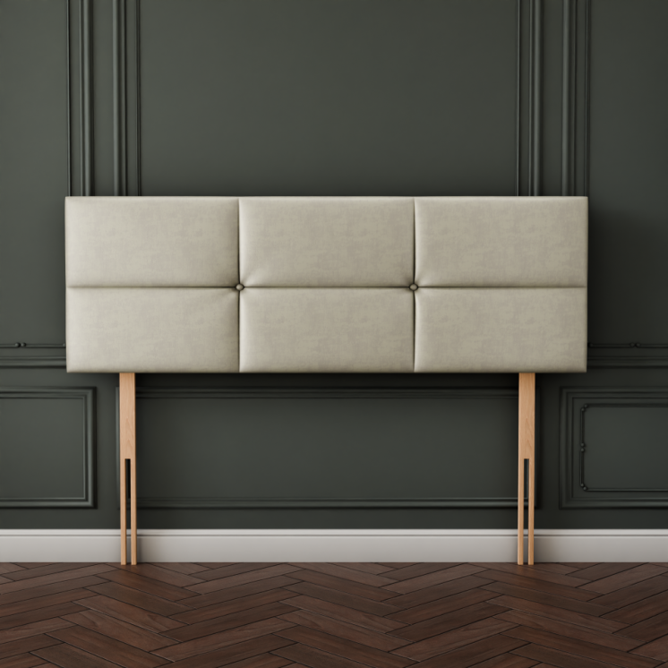 Hampton Cube Headboard - Cream Coniston