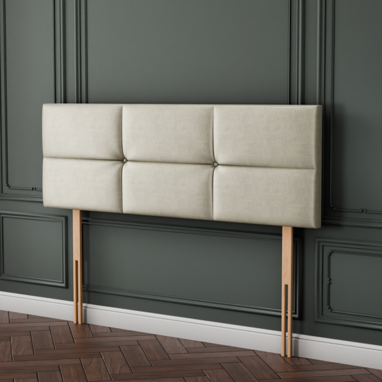 Hampton Cube Headboard - Cream Coniston