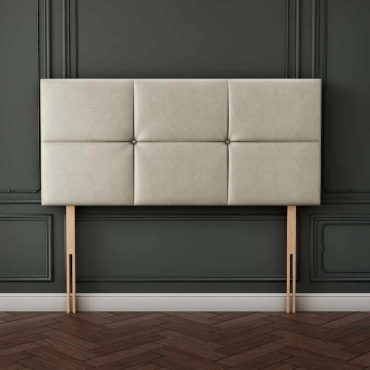 Hampton Cube Headboard - Cream Coniston
