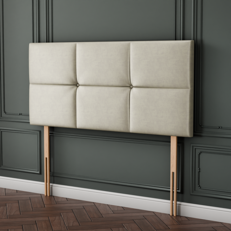 Hampton Cube Headboard - Cream Coniston