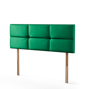 Hampton Cube Headboard - Emerald Coniston