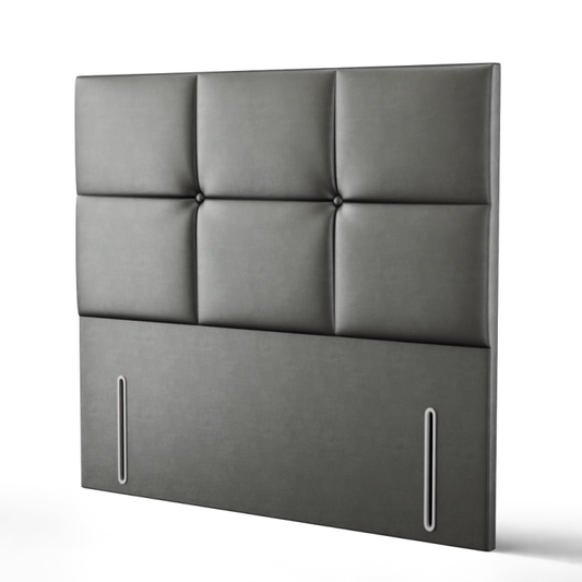 Hampton Cube Headboard - Grey Coniston