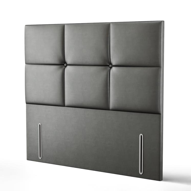 Hampton Cube Headboard - Grey Coniston