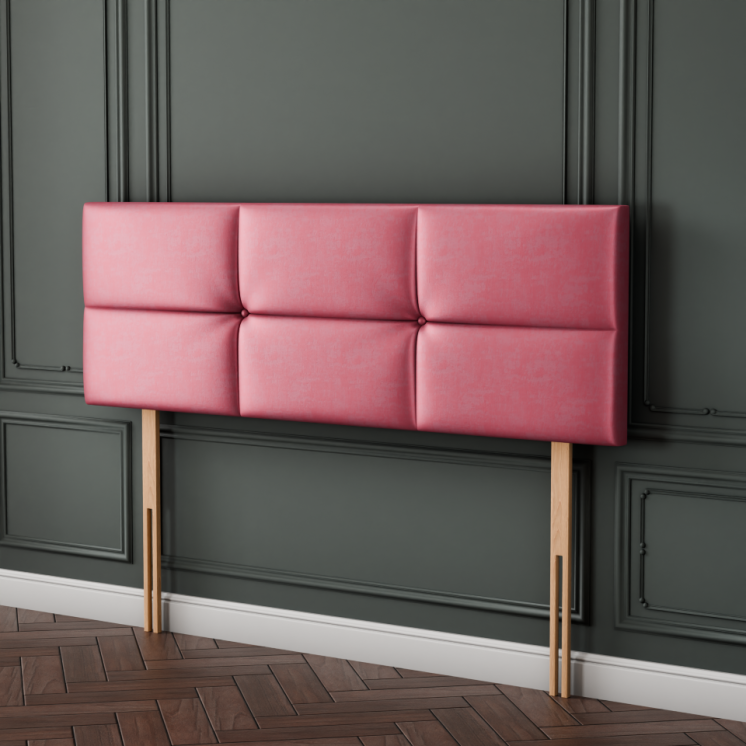 Hampton Cube Headboard - Pink Coniston