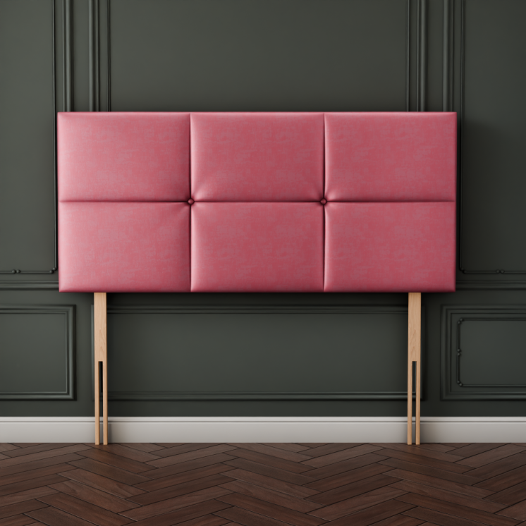 Hampton Cube Headboard - Pink Coniston