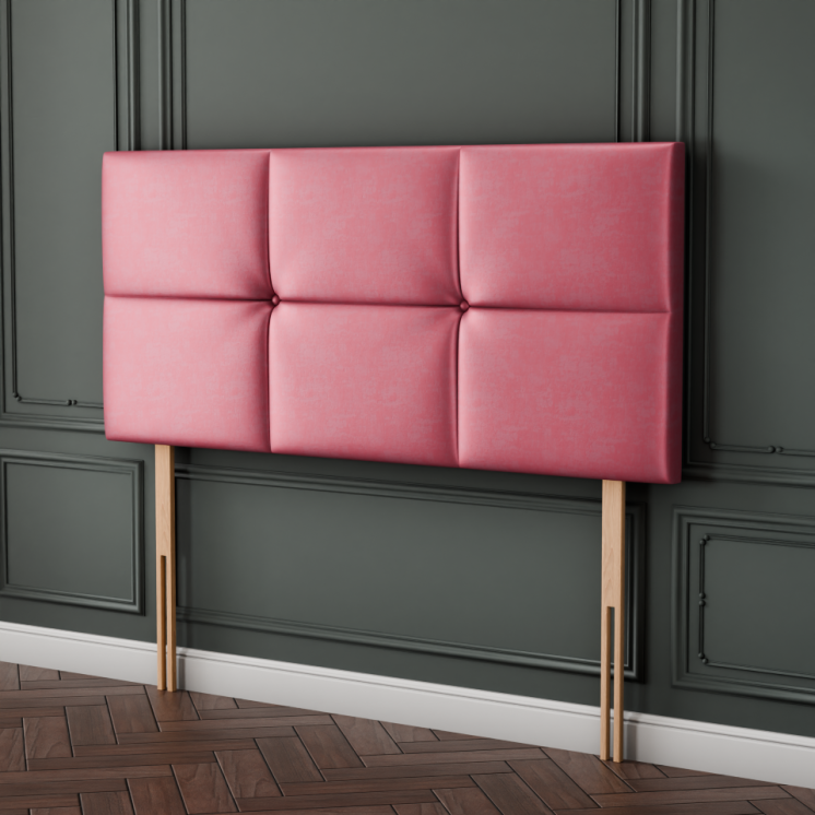 Hampton Cube Headboard - Pink Coniston