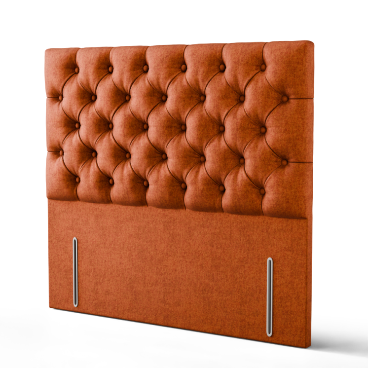Lara Chesterfield Headboard - Orange Naples