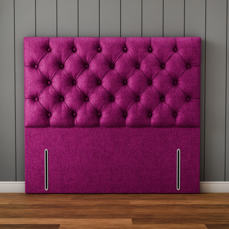 Lara Chesterfield Headboard - Pink Naples