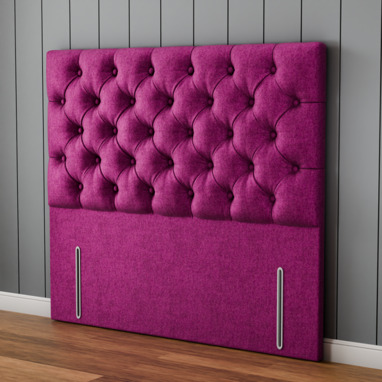 Lara Chesterfield Headboard - Pink Naples