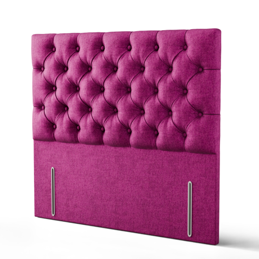 Lara Chesterfield Headboard - Pink Naples