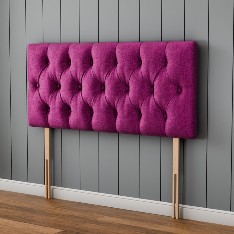 Lara Chesterfield Headboard - Pink Naples