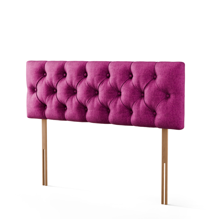 Lara Chesterfield Headboard - Pink Naples