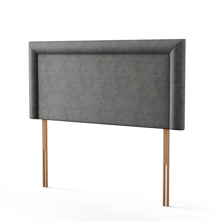 Ivy Bumper Plain Headboard - Grey Naples