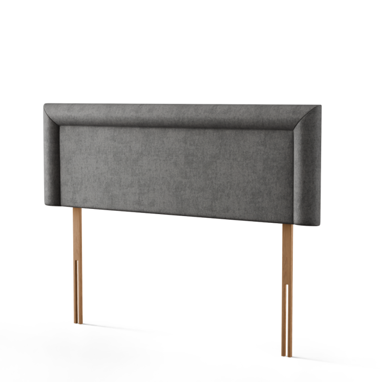 Ivy Bumper Plain Headboard - Grey Naples