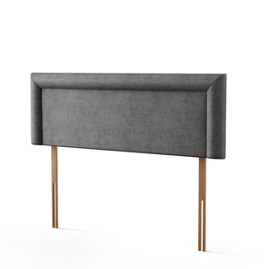Ivy Bumper Plain Headboard - Grey Naples