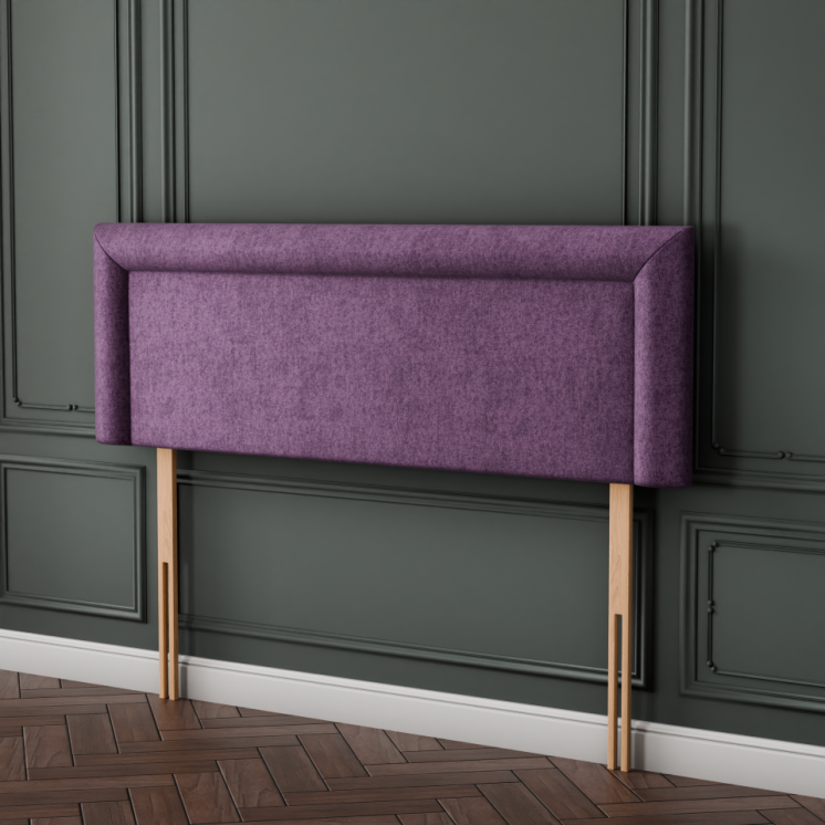 Ivy Bumper Plain Headboard - Lilac Naples