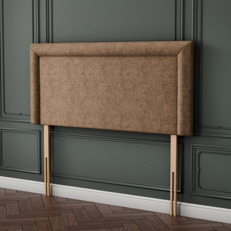 Ivy Bumper Plain Headboard - Mink Naples
