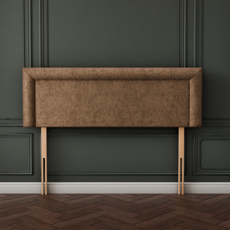 Ivy Bumper Plain Headboard - Mink Naples