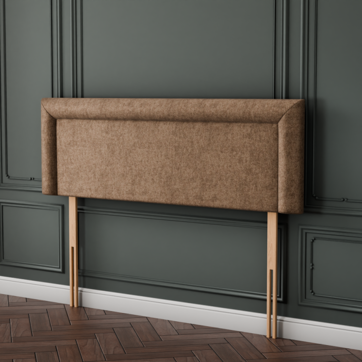 Ivy Bumper Plain Headboard - Mink Naples