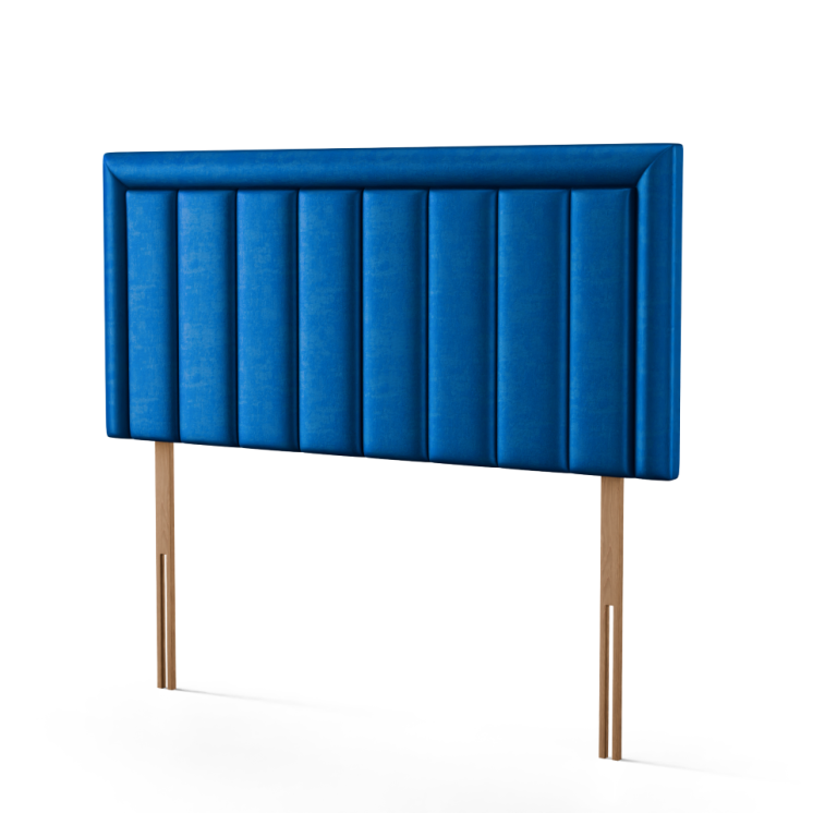 Elara Bumper Line Headboard - Blue Coniston