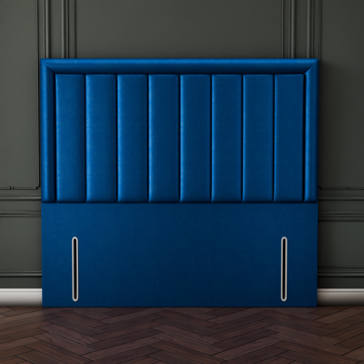 Elara Bumper Line Headboard - Blue Coniston