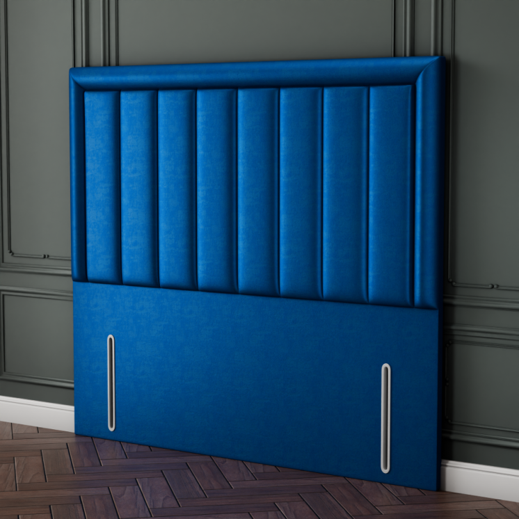 Elara Bumper Line Headboard - Blue Coniston